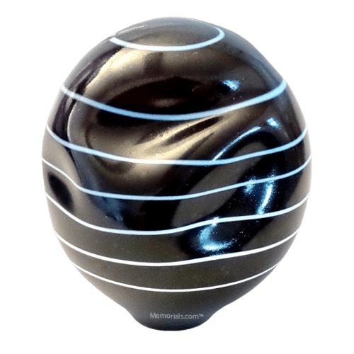 Spiral Organic Glass Cremation Urn