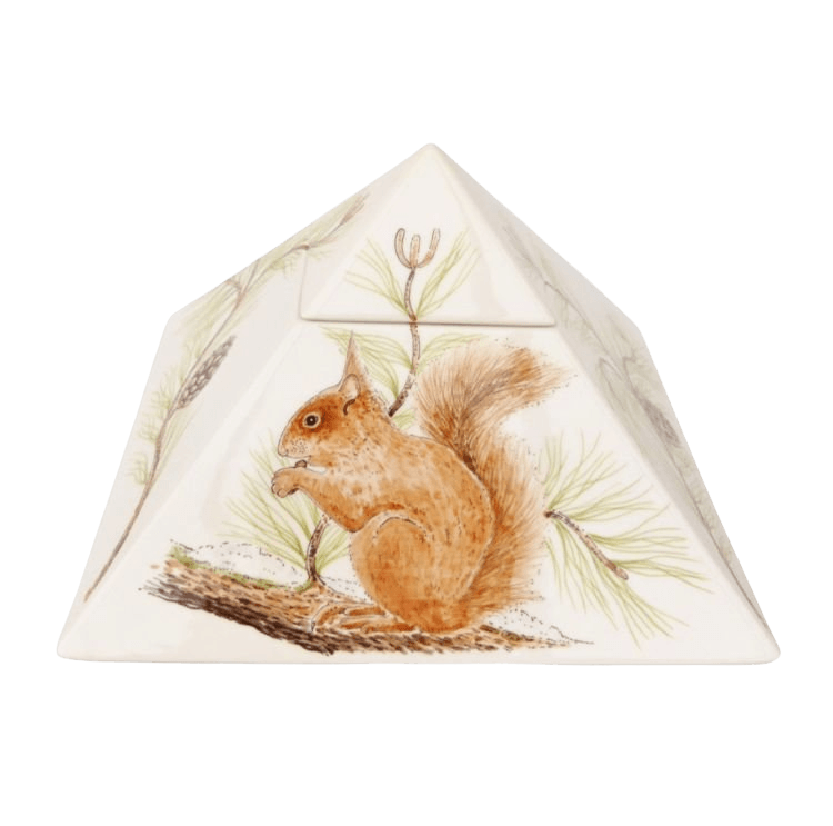 Squirrel Pyramid Ceramic Urns
