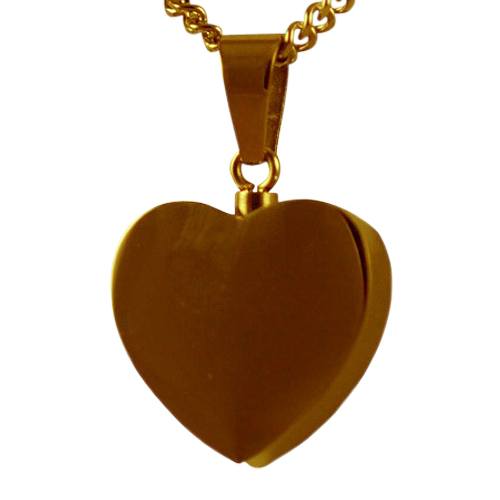 Steel Plated Heart Keepsake Pendant