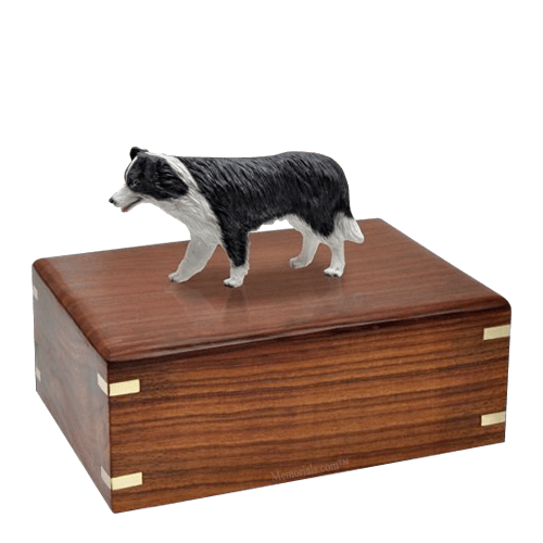 Standing Border Collie Large Doggy Urn