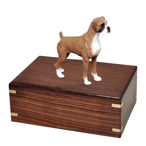 Standing Boxer Large Doggy Urn