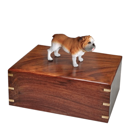 Standing Bulldog Large Doggy Urn