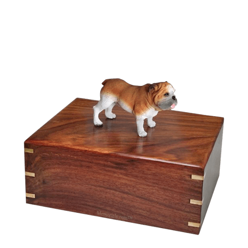 Standing Bulldog Medium Doggy Urn