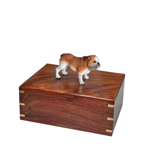 Standing Bulldog Small Doggy Urn