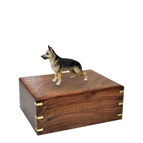 Standing German Shepherd Small Doggy Urn