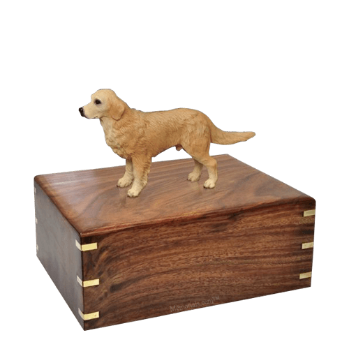 Standing Golden Retriever Medium Doggy Urn