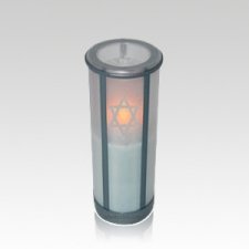 Ivory Star of David Legacy Memorial Candle