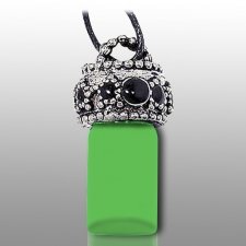 Stars Green Pet Urn Necklace