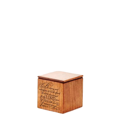 Strength Wood Keepsake Urn