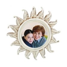 Sunflower Silver Photo Pendant