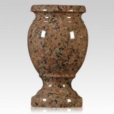 Sunset Red Granite Vase