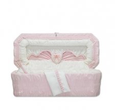 Sweetheart Pink Mini Child Casket