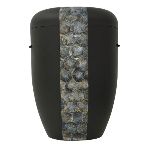 Swirls Biodegradable Urn in Anthracite