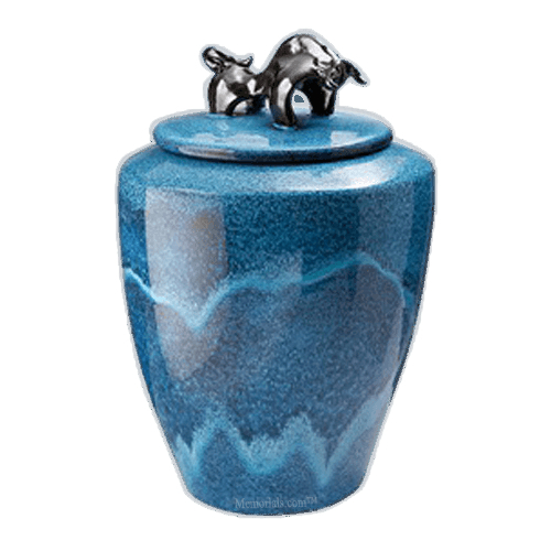 Taurus Ceramic Cremation Urn