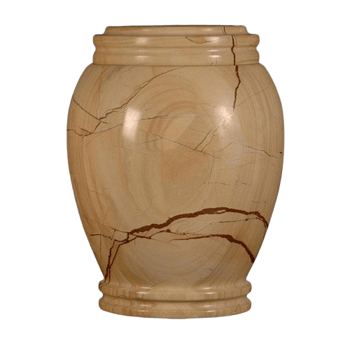 Teakwood Marble Cremation Urn