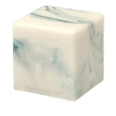 Teal Cube Keepsake Cremation Urn