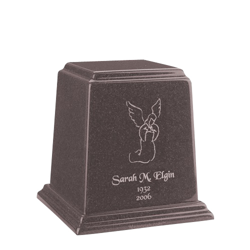 Temple Basil Wood Small Marble Urn