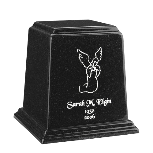 Temple Charcoal Medium Marble Urn