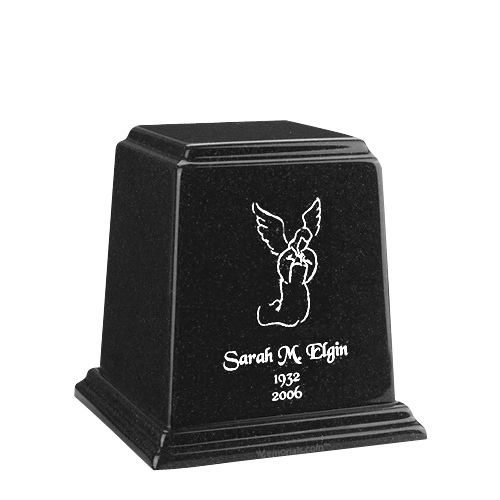 Temple Charcoal Small Marble Urn