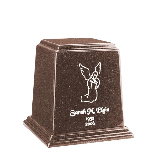 Temple Chocolate Small Marble Urn