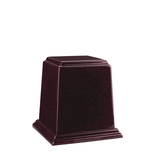 Temple Burgundy Mini Marble Urn