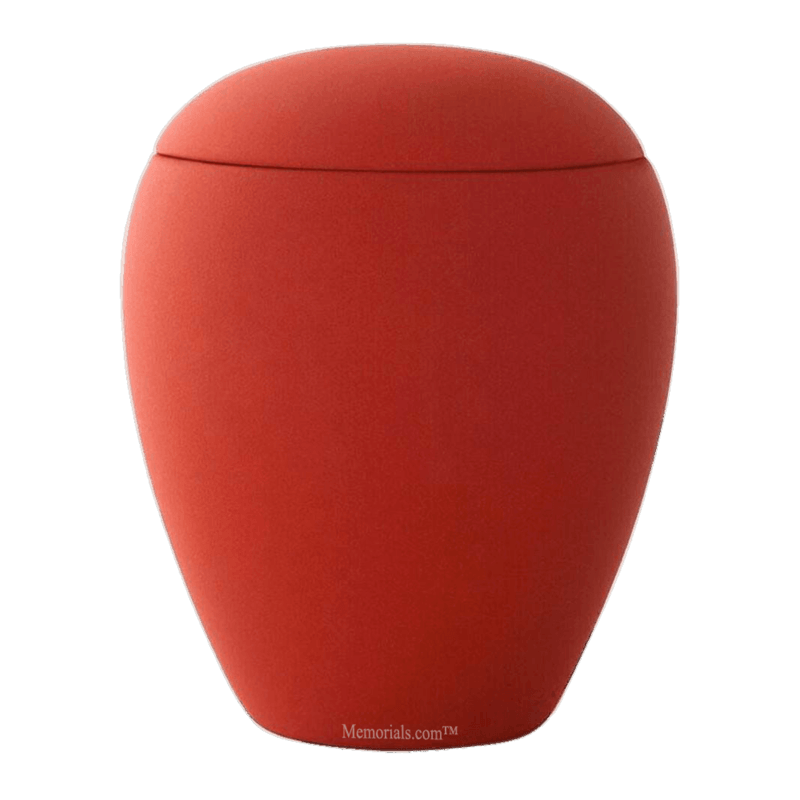 Terra Red Ceramic Keepsake Urn