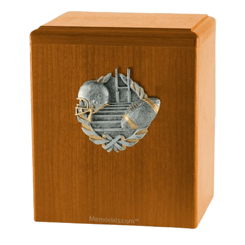 Touchdown Oak Cremation Urn