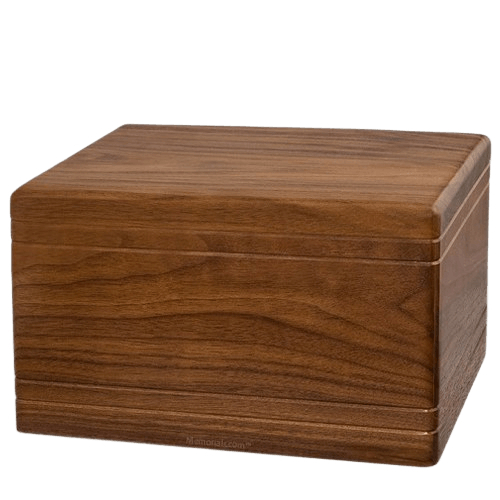 Tradicional Walnut Wood Urn 