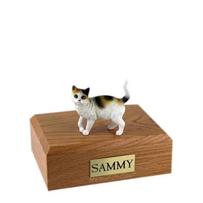 Tri-color Small Cat Cremation Urn
