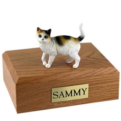 Tri-color X Large Cat Cremation Urn