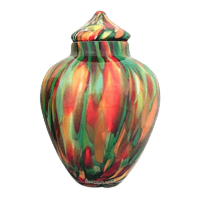 Tropical Glass Cremation Urn