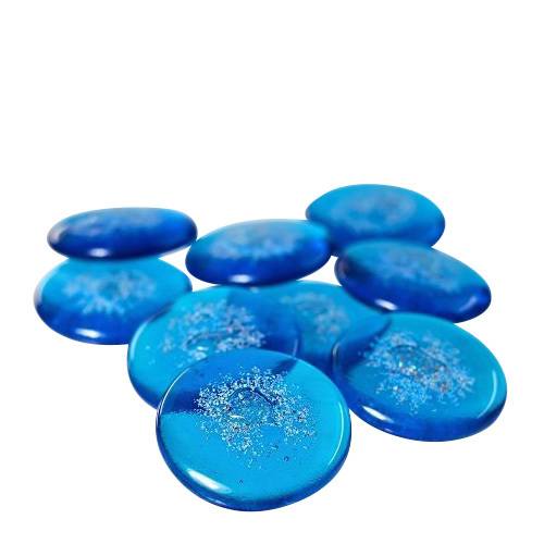 Turquoise Glass Pet Cremation Touchstones