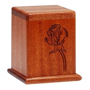 Rose Mahogany Keepsake Cremation Urn