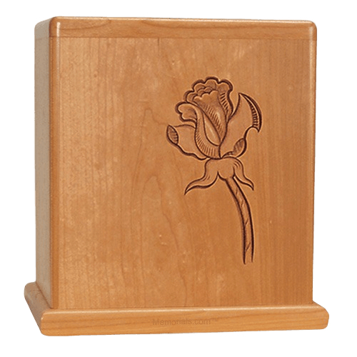 Rose Stem Cherry Cremation Urn