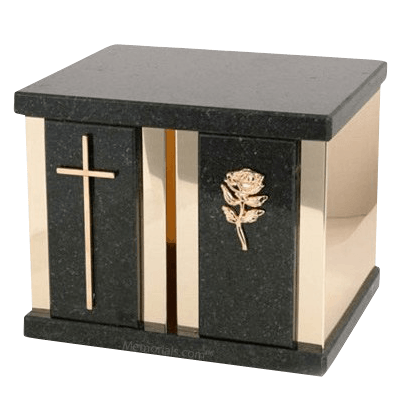 Ethinity Cambrian Black Granite Companion Urn