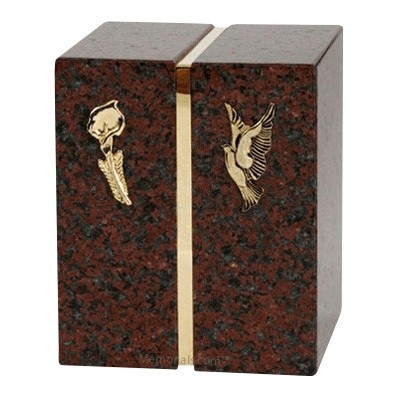 Red Marble Companion Cremation Urn