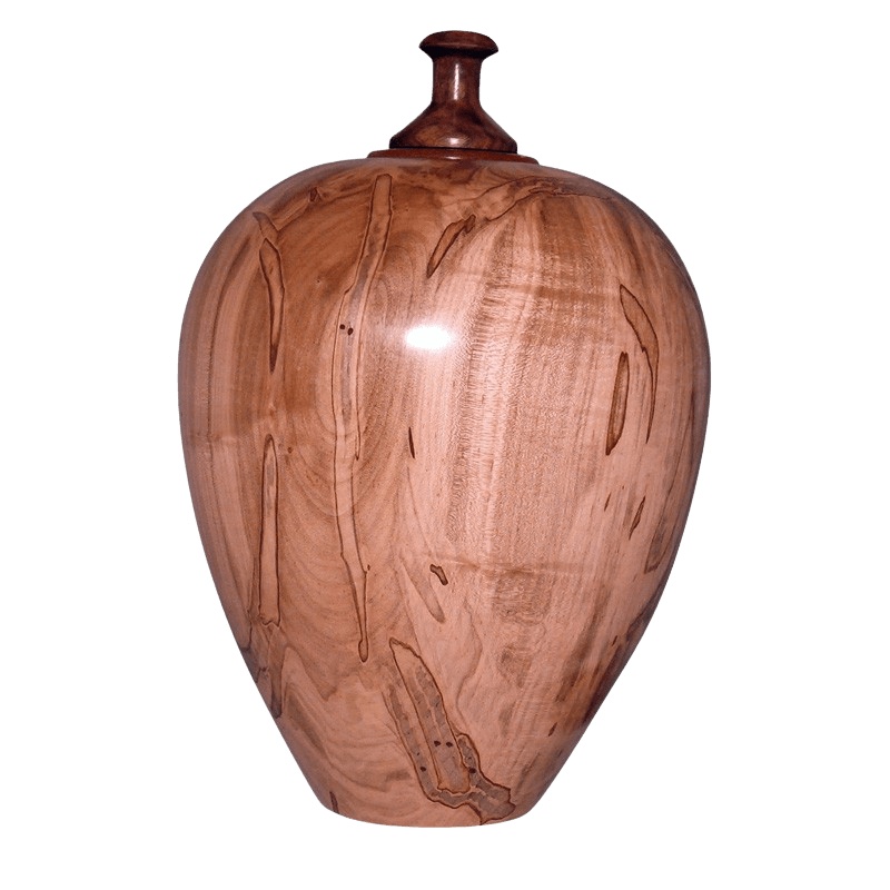 Maple Wood Cremation Urn For Two