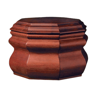 Octagon Wood Cremation Urn