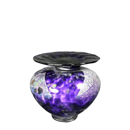 Milano Amethyst Glass Keepsake Urn