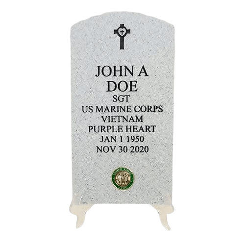 Veteran Stone Army Keepsake Urn