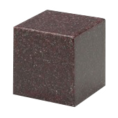 Vintage Red Cube Keepsake Cremation Urn