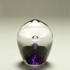 Violet Geyser Small Glass Cremation Keepsake