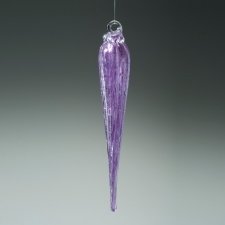 Violet Glass Cremation Icicle