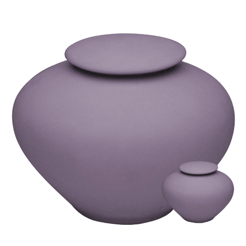 Violet Ray Porcelain Clay Cremation Urns