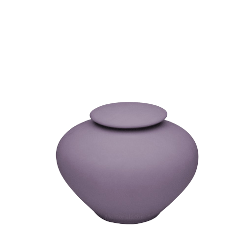 Violet Ray Small Porcelain Clay Urn