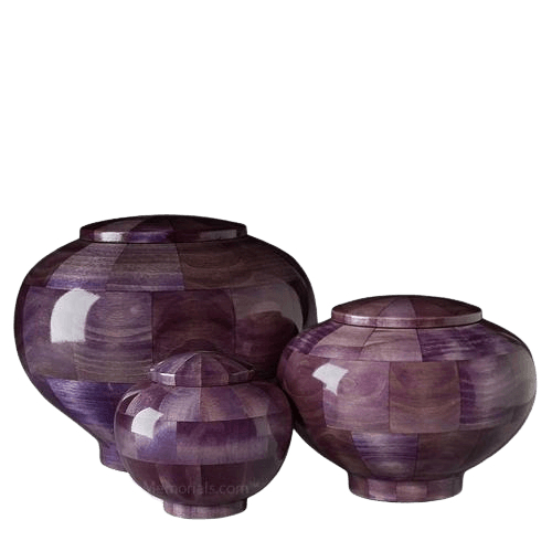 Violet Wood Cremation Urns