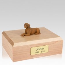 Vizsla Laying X Large Dog Urn