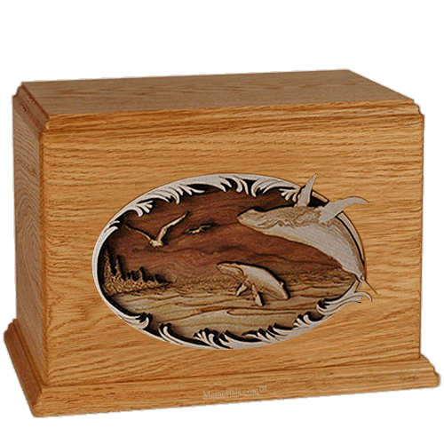 Whales Mahogany Companion Urn