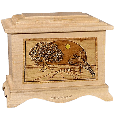 Winding Road Maple Cremation Urn For Two