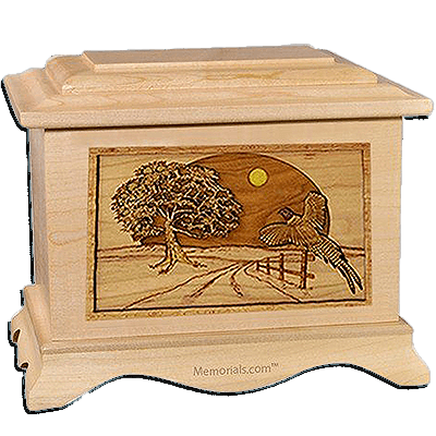 Winding Road Maple Cremation Urn For Two